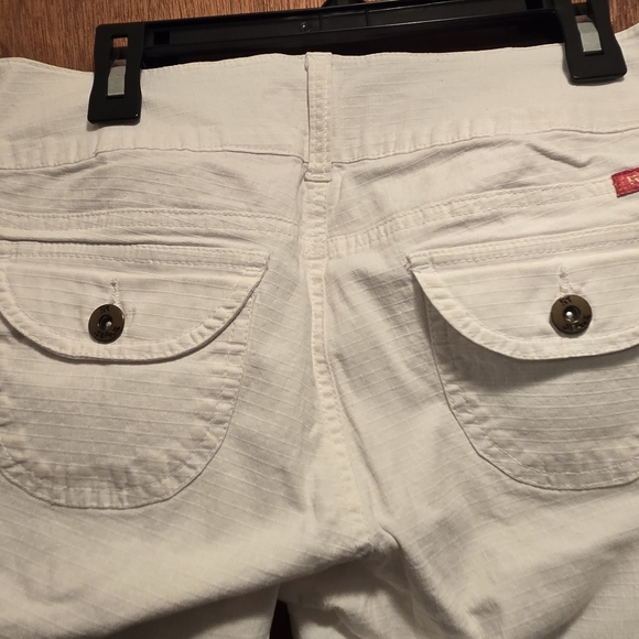 !it Jeans Women's/JR's Cropped White Stretch Capri Jeans Sz7 - Picture 6 of 11